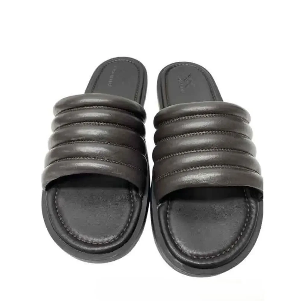 Anthony Veer Key West Leather Slide Sandals 14D